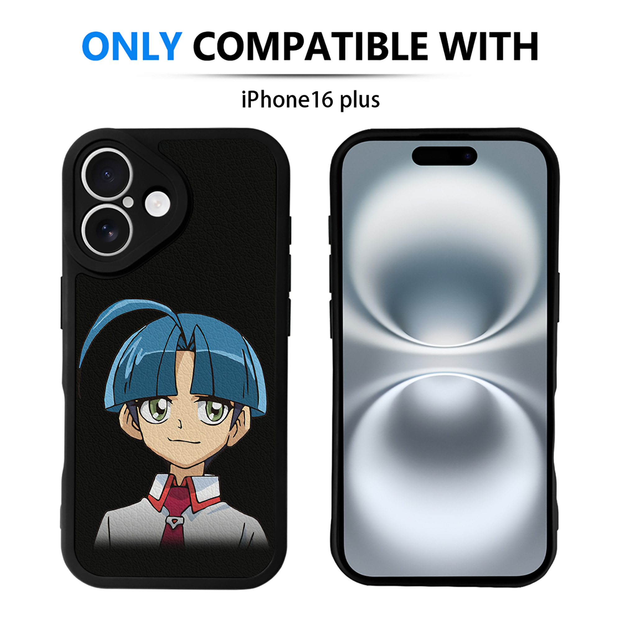 （画像用） 遊☆戯☆王 Yu-Gi-Oh! 【iPhone 16シリーズ対応】シリコンスマホケース（レザー調） 材質：シリコン